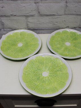 Lime Slice Ceramic Plates Set of 3